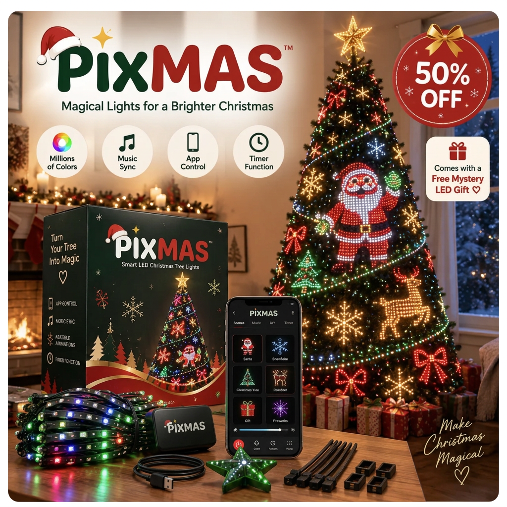 PixMas™ — Smart Christmas Tree LED Lights